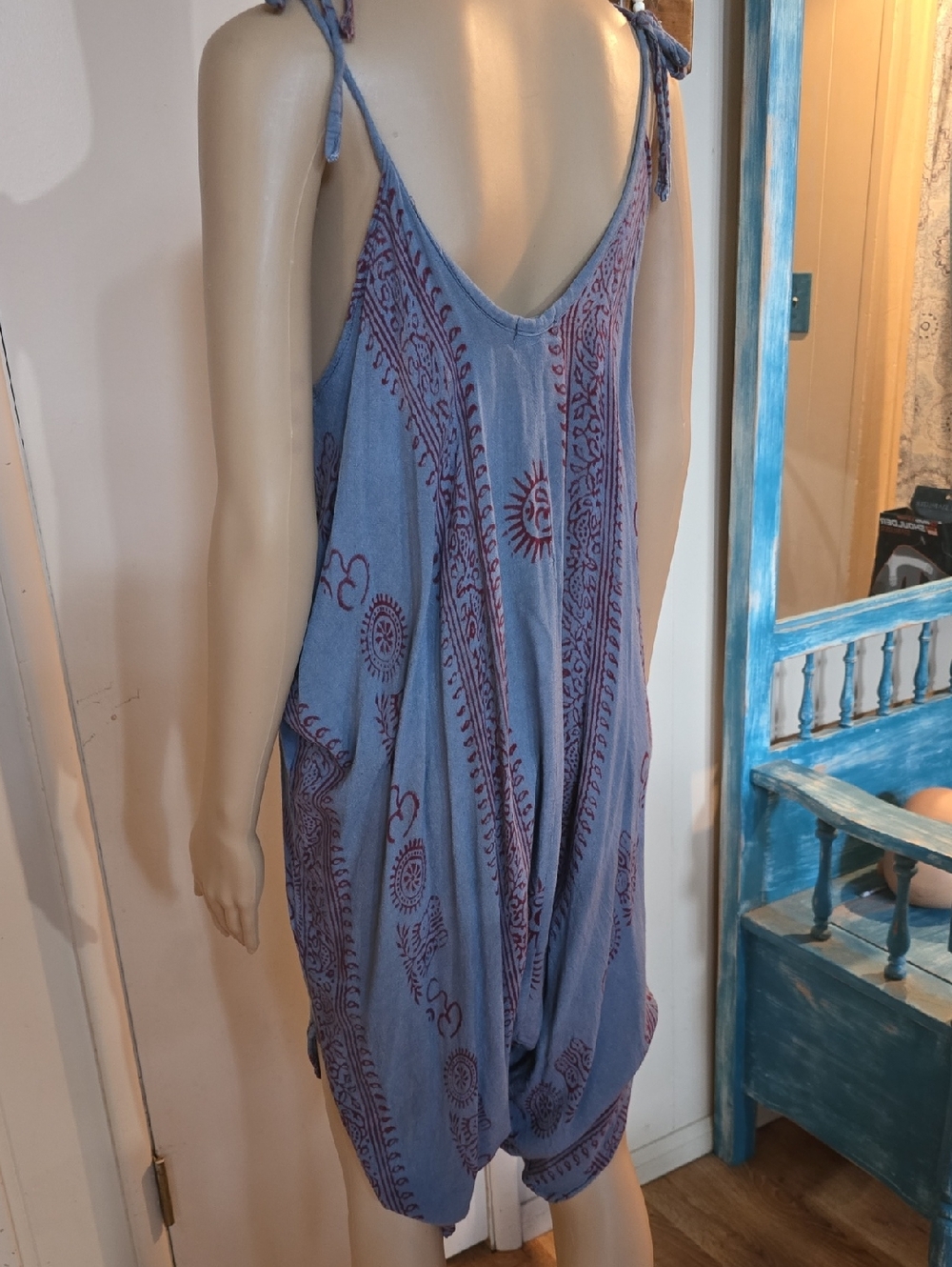 Boho OM Sunburst Print Romper - Picture 2 of 4